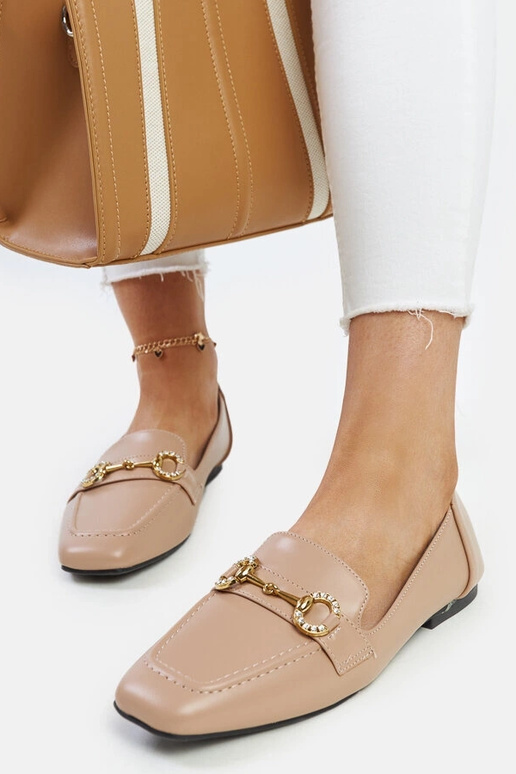 Mocassins Areebah Fivela Bege