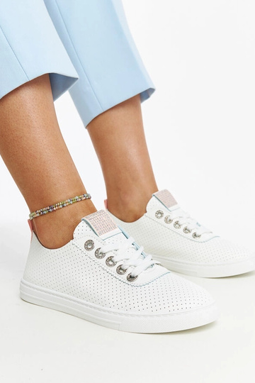 Tênis Anbarin branco em...