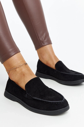 Sapatos Rumay de camurça preta