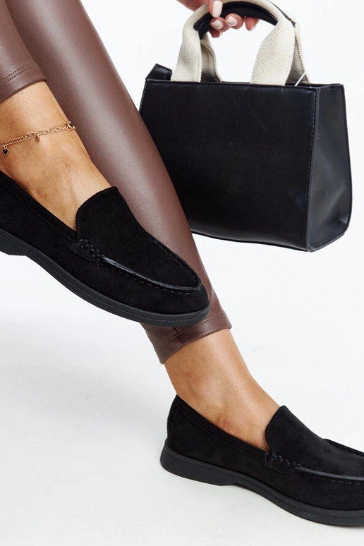 Sapatos Rumay de camurça preta