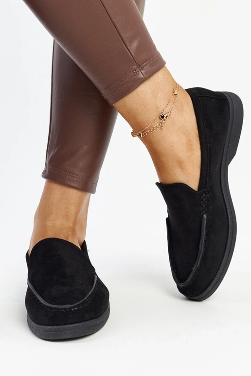 Sapatos Rumay de camurça preta