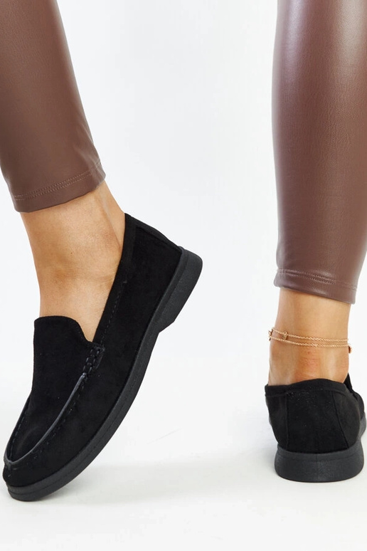 Sapatos Rumay de camurça preta