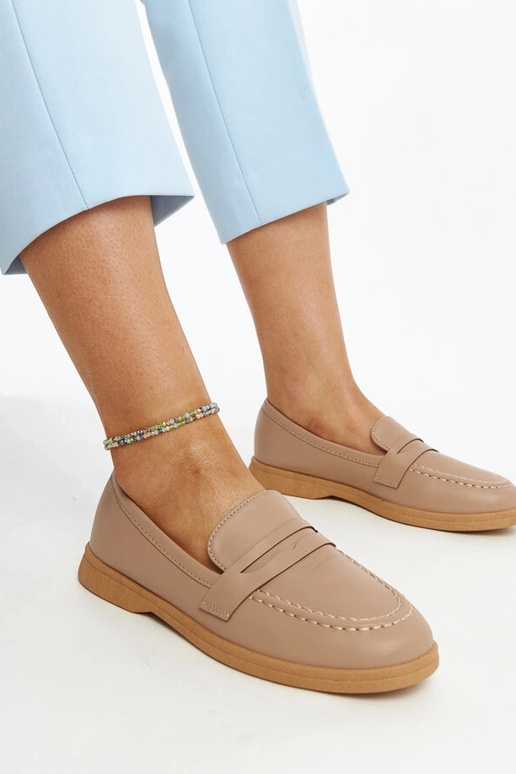 Mocassim Nawrah clássico marrom