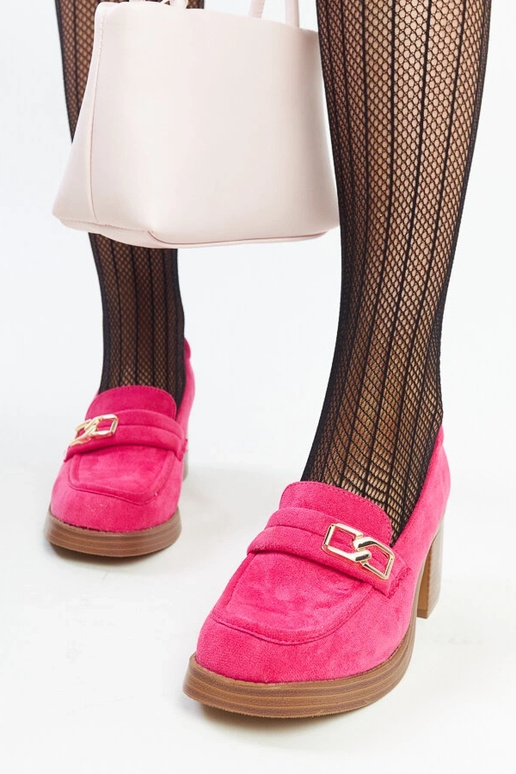 Sapatos de salto bloco Aludra rosa...