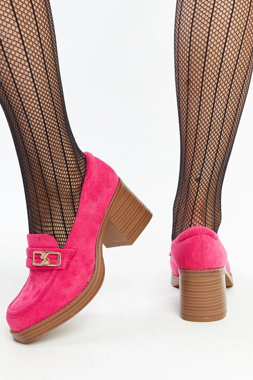 Sapatos de salto bloco Aludra rosa...