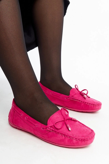 Mocassim rosa escuro com laço Hayam 2