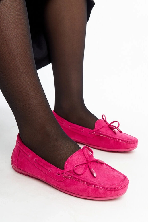 Mocassim rosa escuro com laço Hayam