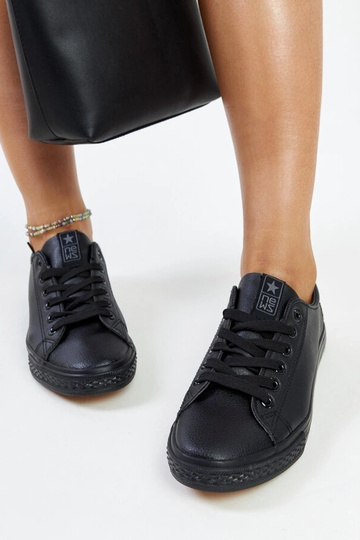 Tênis preto couro ecológico... 2