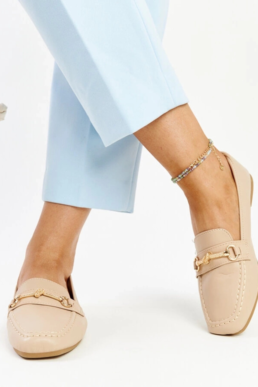 Mocassins decorativos bege Docherty