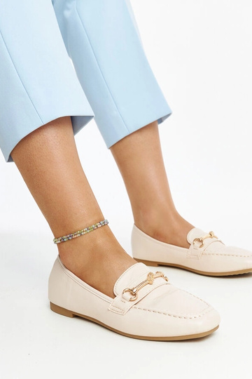 Mocassins decorativos bege...