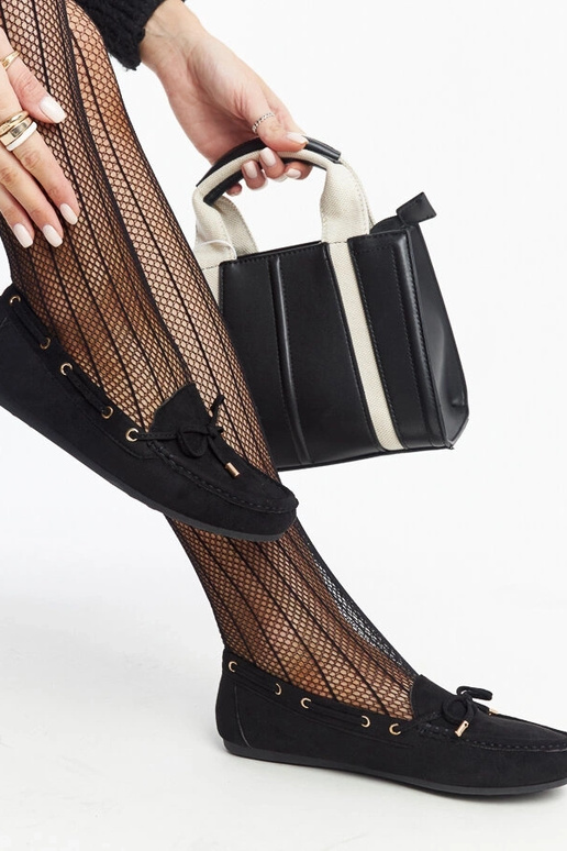 Mocassim Aneesa de camurça preta