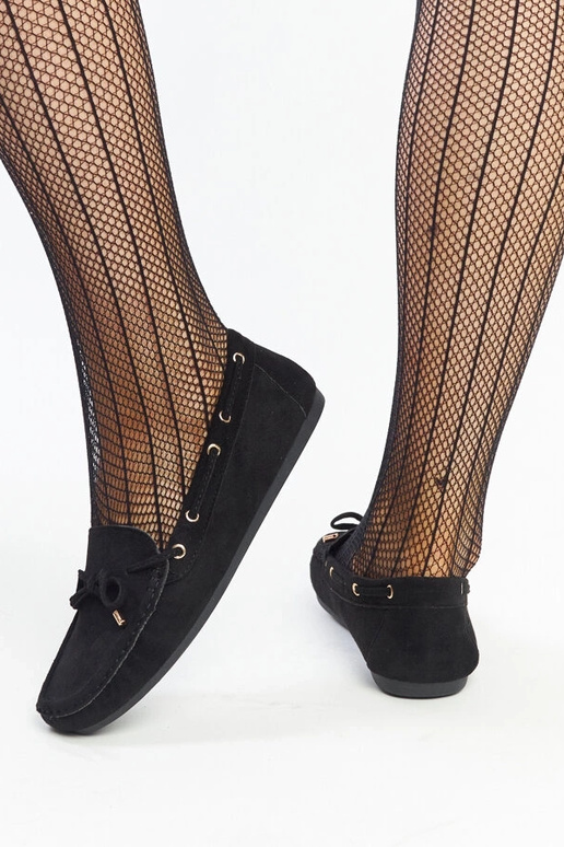 Mocassim Aneesa de camurça preta