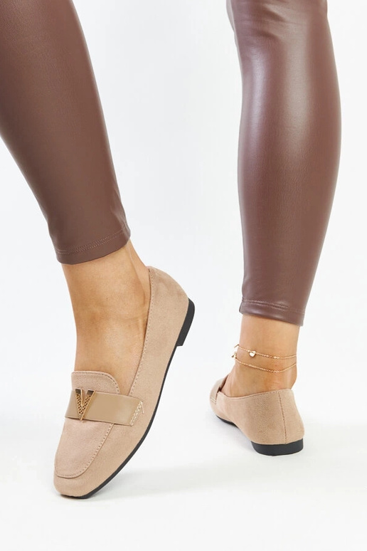 Mocassins marrons com decoração Namal