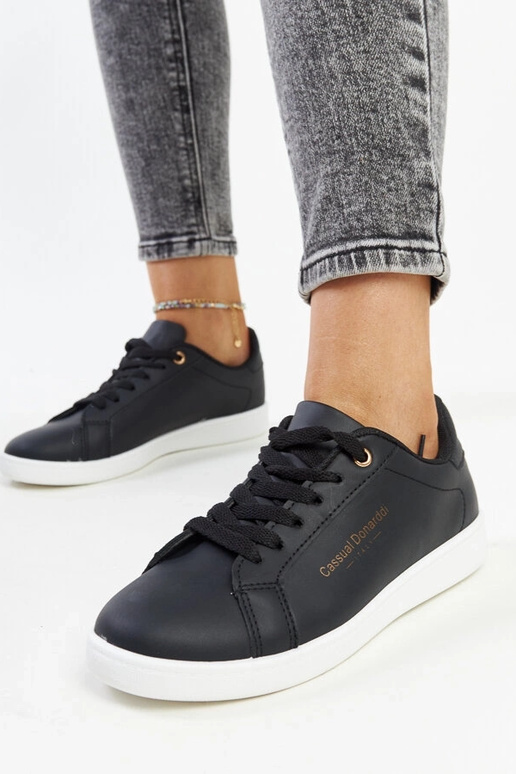 Tênis de couro ecológico Furat preto