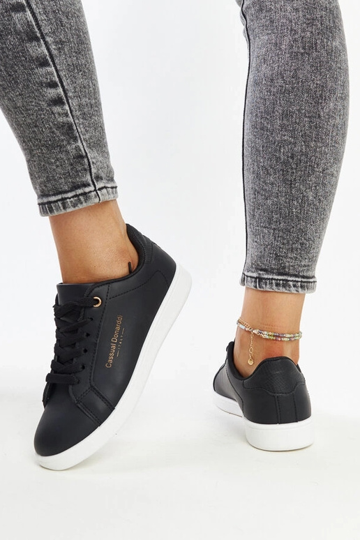 Tênis de couro ecológico Furat preto