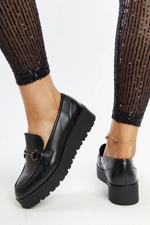 Mocassim plataforma Black Oili