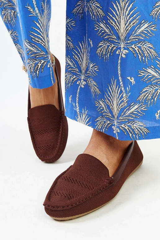 Mocassim de tecido Fiammetta marrom