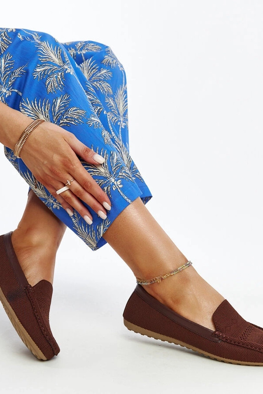 Mocassim de tecido Fiammetta marrom