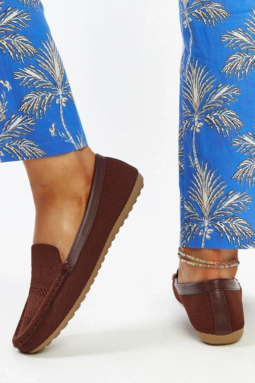 Mocassim de tecido Fiammetta marrom