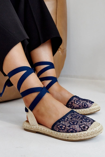Teha Navy Lace Alpargatas...
