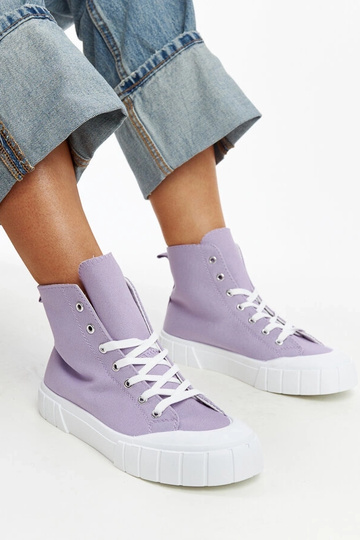 Tênis cano alto roxo Vinka