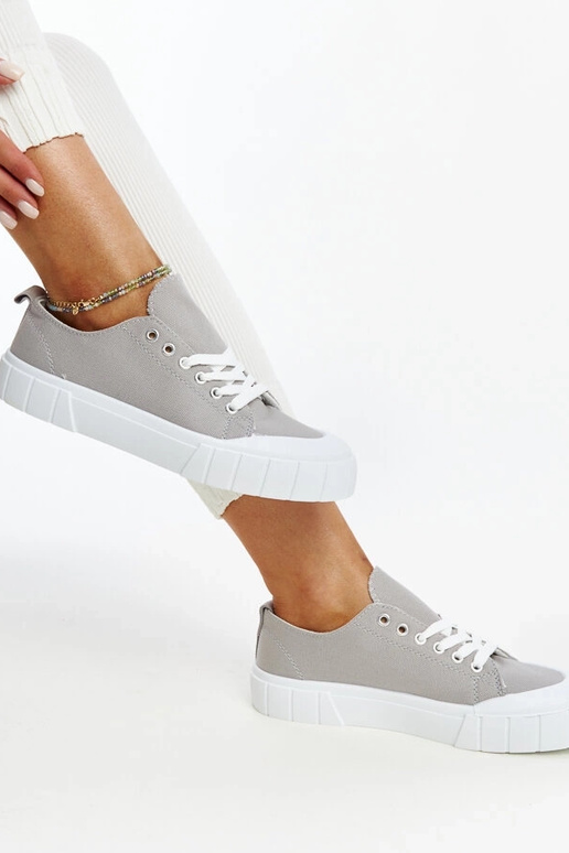 Tênis de tecido cinza Eduard