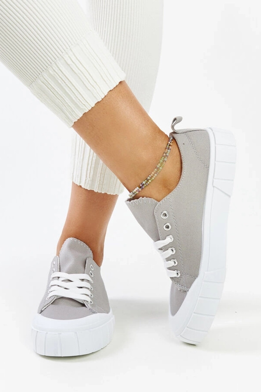 Tênis de tecido cinza Eduard