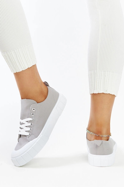 Tênis de tecido cinza Eduard