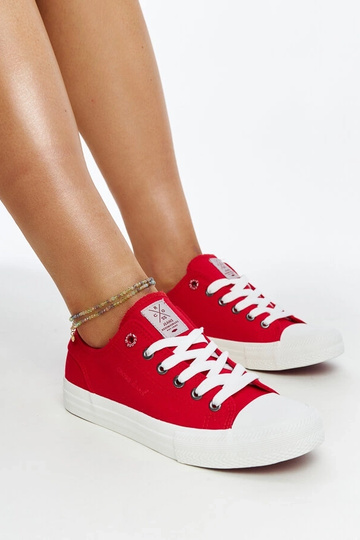 Tênis feminino vermelho CROSS JEANS