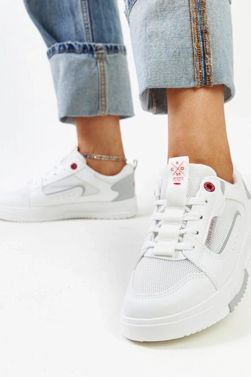 Tênis feminino branco CROSS JEANS