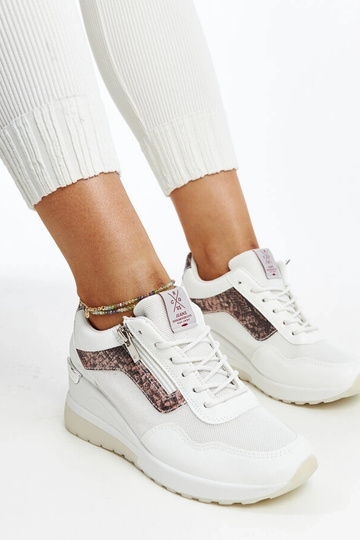 Tênis feminino plataforma branco CROSS JEANS 2