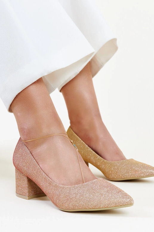 Sapatos brilhantes rosa da Laity com...