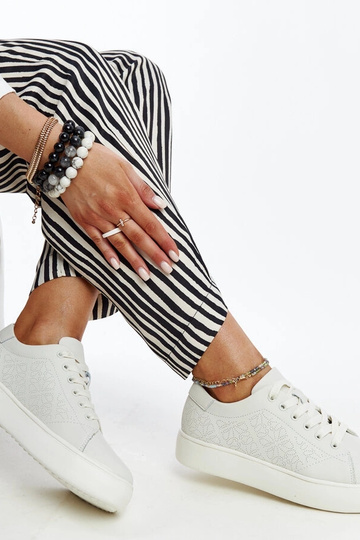 Tênis de couro bege Sireen