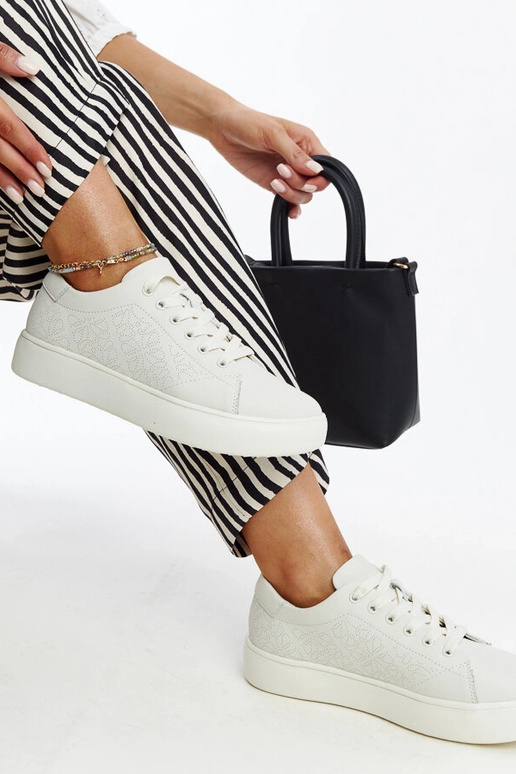 Tênis de couro bege Sireen