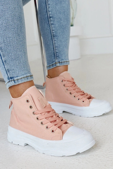 Tênis chunky rosa alto Alhandra