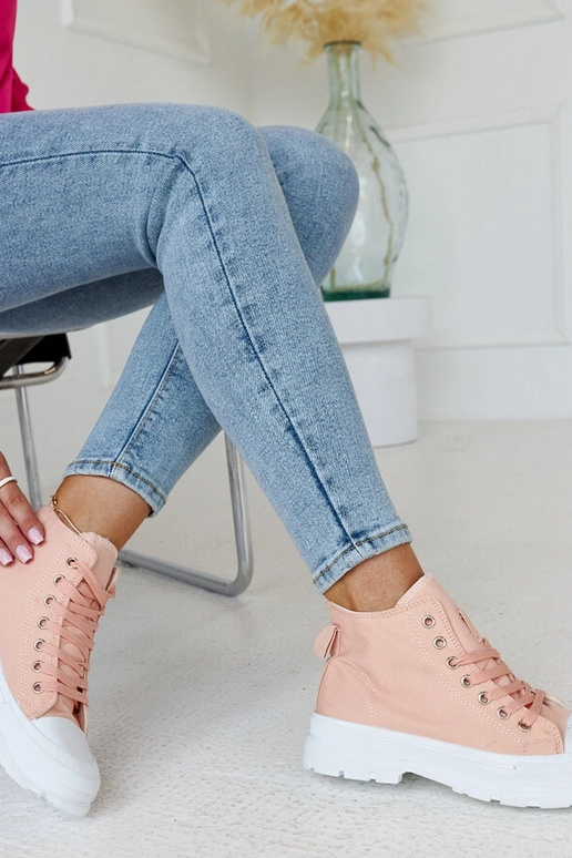 Tênis chunky rosa alto Alhandra