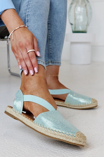 Alpercatas Slingback Verde Claro da Tharn