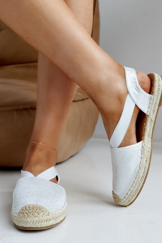 Espadrilhas abertas brancas de Tharn