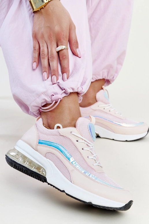 Tênis rosa com holograma Jelka