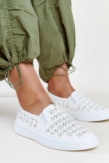 Tênis branco Hilal slip-on