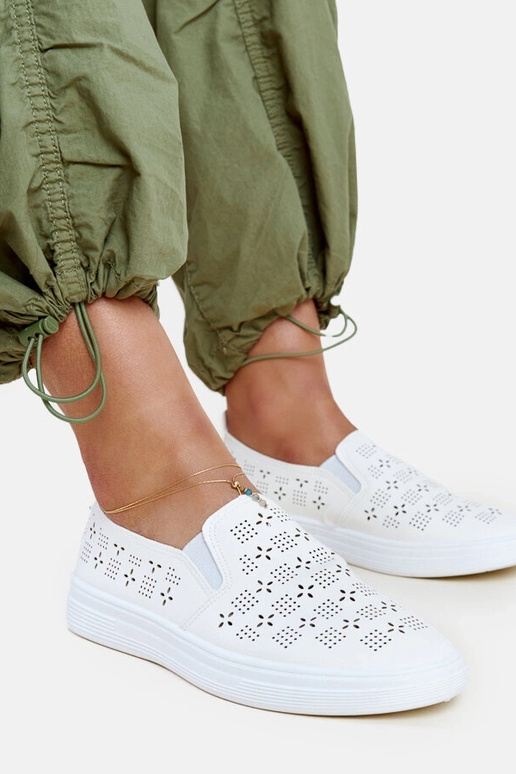 Tênis branco Hilal slip-on