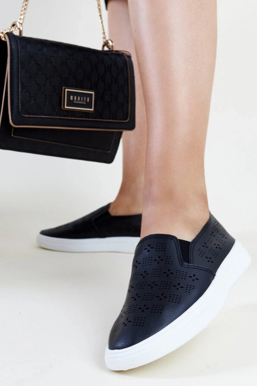 Tênis Preto Hilal Slip-On