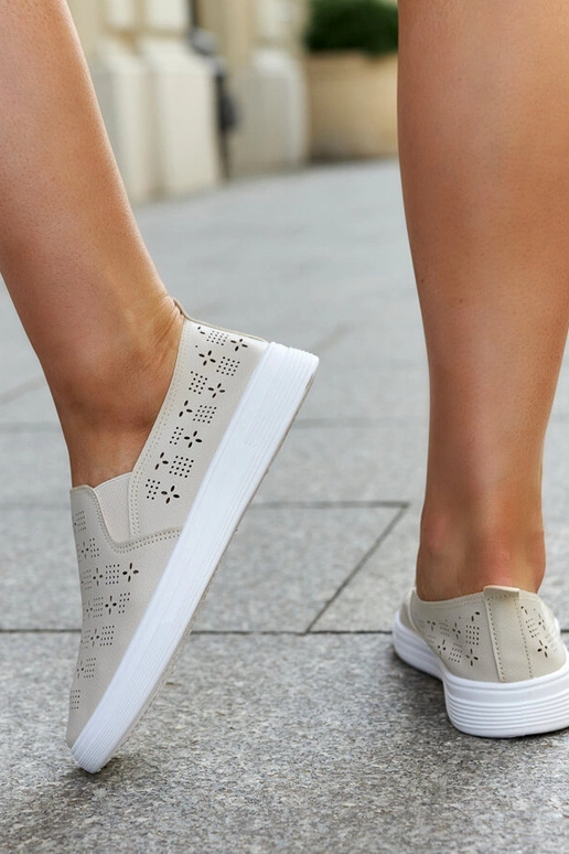 Tênis Hilal Slip-On Bege