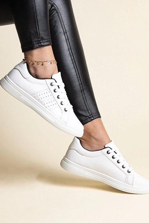 Tênis branco couro ecológico Cathleen...