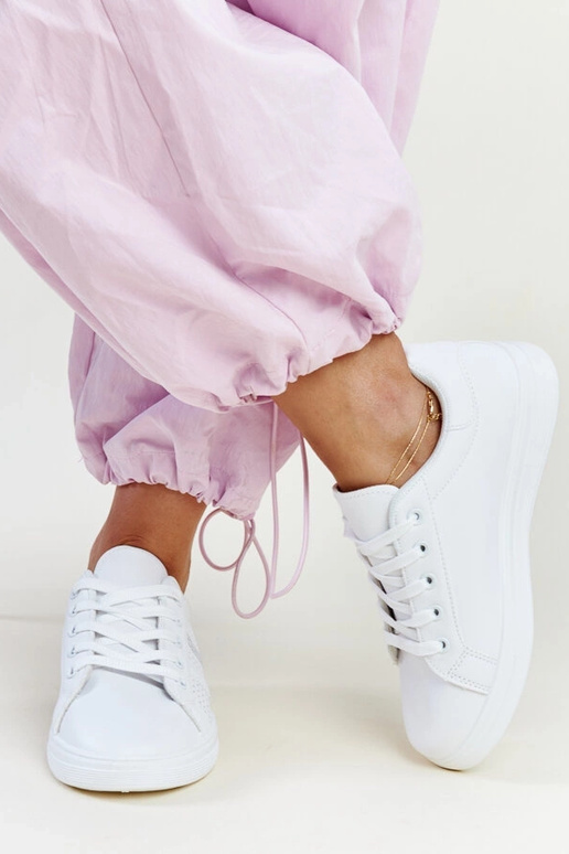 Tênis branco couro ecológico Berdine