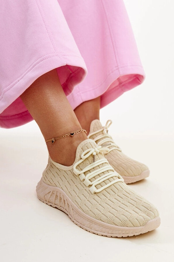 Tênis tecido bege Milena
