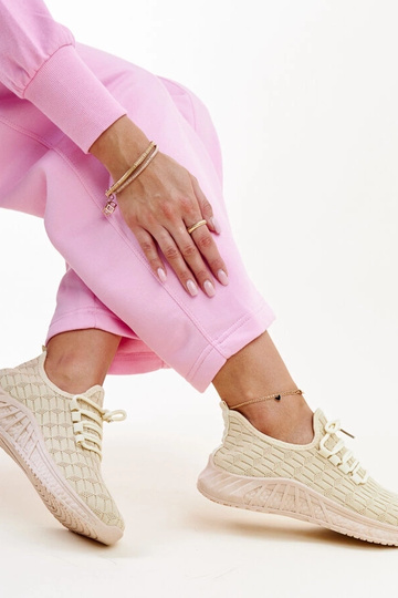 Tênis tecido bege Milena 2