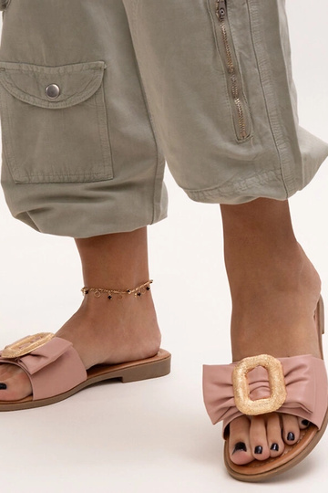 Slides de fivela Limera rosa