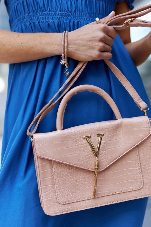 Bolsa de ombro com estampa de...