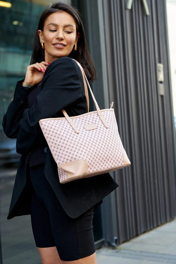 Bolsa de ombro estampada rosa Kesiran 2